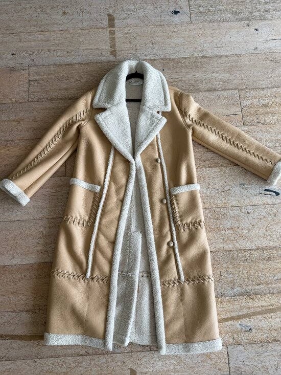 Jonathan Simkhai Jackets & Blazers - Jonathan SIMKHAI Windsor Vegan Sherpa Biker Coat
